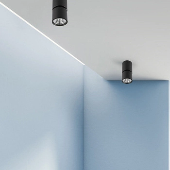 Sufitowa LAMPA plafon BONIVA SPL-2854-1-SC-BL Italux regulowana OPRAWA metalowy LED 5W 3000 K spot reflektorek czarne