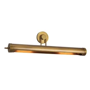 Obrazowa lampa ścienna Wynwood QN-WYNWOOD-PL-L-VBS podłużna mosiądz