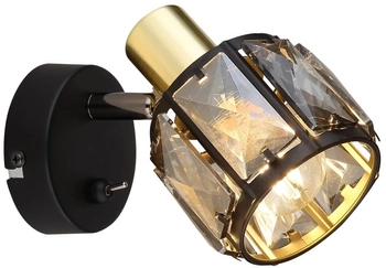 Lampa reflektorowa Indiana 54357-1B kinkiet czarny złoty