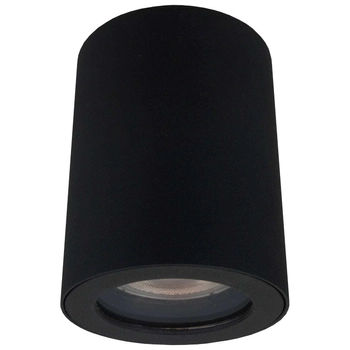 Natynkowa LAMPA sufitowa FARO LP-6510/1SM BK Light Prestige metalowa OPRAWA tuba downlight IP65 czarna