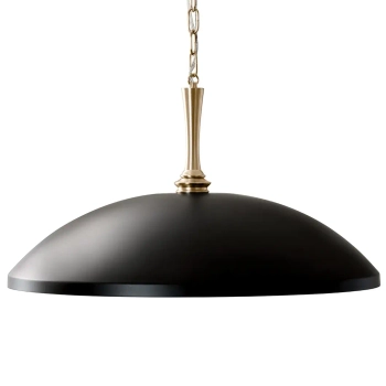 Łańcuchowa wisząca lampa Delarosa KL-DELAROSA-P-BK kopułowa czarna