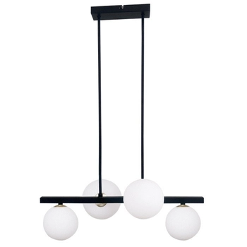 Nowoczesna lampa wisząca KAMA 34-01214 szklane kule zwis czarny