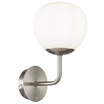 Kinkiet LAMPA ścienna ERICH MOD221-WL-01-N Maytoni modernistyczna OPRAWA szklana kula nikiel