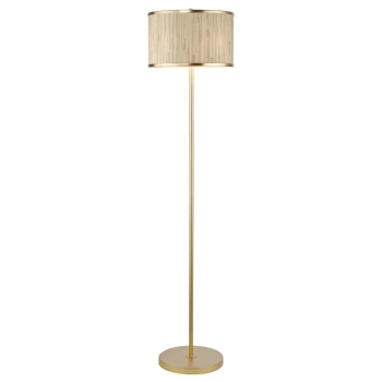 Stojąca podłogowa lampa Fernella FEN4935 do salonu trawa morska złoty