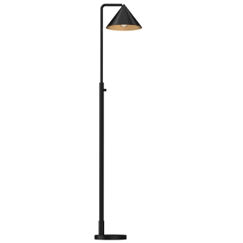 Ściemnialna lampa stojąca Remyck ALM-REMYCK-FL-BK z włącznikiem czarna