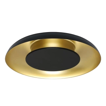 Ledowa lampa nasufitowa Piattino ML1812 LED 30W 3000-6000K czarny złoty