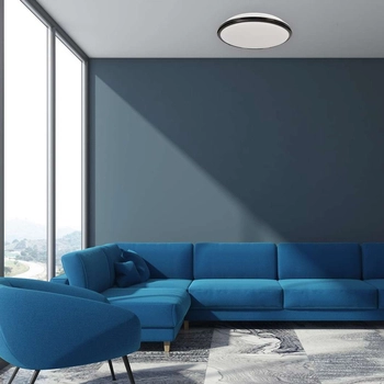 Plafon LAMPA sufitowa TERMA ML6402 Milagro metalowa OPRAWA okrągła LED 18W 4000K do łazienki IP44 czarna