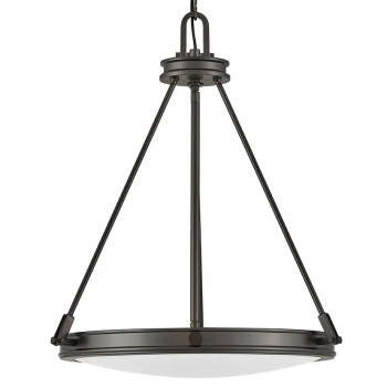 Industrialna lampa wisząca Collier HK-COLLIER-P-BX na łańcuchu czarna