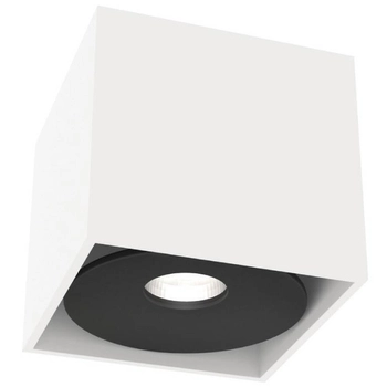 LAMPA sufitowa Cardi l Small Bianco / Ufo Nero Orlicki Design metalowa OPRAWA downlight kostka biała czarna