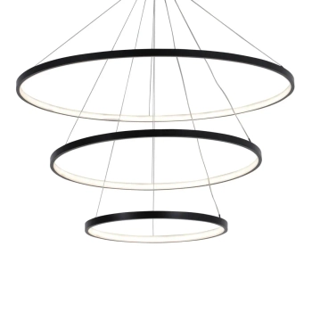 Pierścieniowa lampa wisząca LEA 330024 LED 82W 4000K ringi czarne