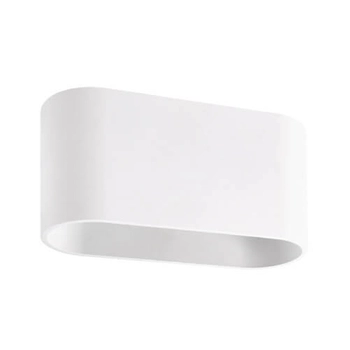 Ścienna LAMPA kinkiet TOBIAS 03960 Ideus owalna OPRAWA metalowa loft biała