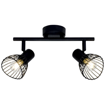 Podwójna lampa sufitowa Elhi 71913/06 z regulacją czarna