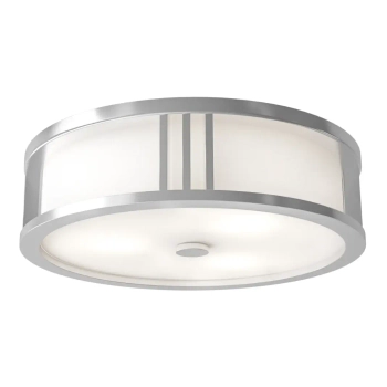 Okrągły sufitowy plafon Sandro PL Satin Nikiel 35 OR85792 szklany nikiel