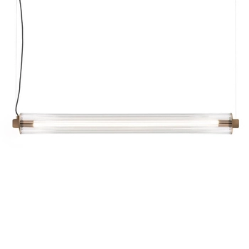 Liniowa ledowa lampa wisząca Merezi 4 5219 LED 30W 3000K mosiądz patyna