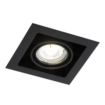 LAMPA sufitowa EBINO 3304 Shilo podtynkowa OPRAWA metalowy wpust kwadratowy czarny