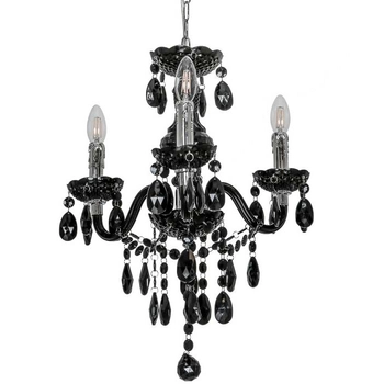 Pałacowa lampa wisząca Whiz L.90690/3BL czarny żyrandol na łańcuchu nad stół