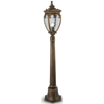 Lampa stojąca ogrodowa Fleur O414FL-01GB1 kopuła złota