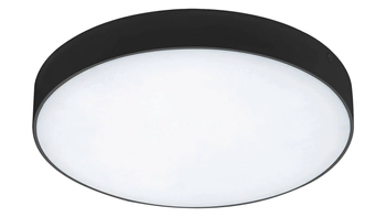 Łazienkowa LAMPA plafon TARTU 7897 Rabalux metalowa OPRAWA sufitowa LED 18W 2800K - 6000K plafoniera okrągła IP44 czarna