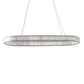Kryształowa lampa wisząca SPARKING AZ6566 LED 80W CCT z pilotem chrom