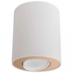 LAMPA sufitowa SET 8896 Nowodvorski tuba OPRAWA downlight metalowa biała złota