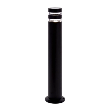 Lampa ogrodowa słupek Solin K-8206 Kaja IP44 tuba metalowy czarny