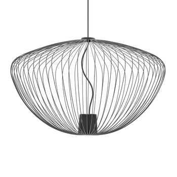Pojedyncza lampa zwisająca Pumpkin 11252 Nowodvorski druciana jedwabisty grafit