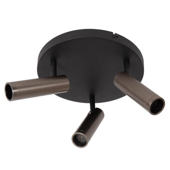 Potrójna lampa sufitowa GRADO 22974/13/15 tuba metalowa szara