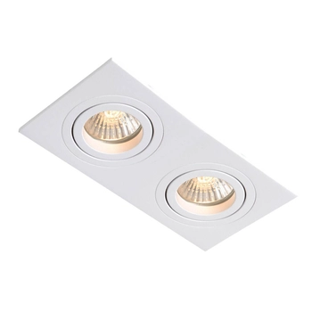 Wpust LAMPA sufitowa METIS LP-2780/2RS WH Light Prestige prostokątna OPRAWA wpuszczana regulowana biała