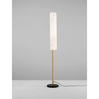 Podłogowa lampa marmurowa MAIRANA złota biała LE44620 1xLED 23W 3000K glamour