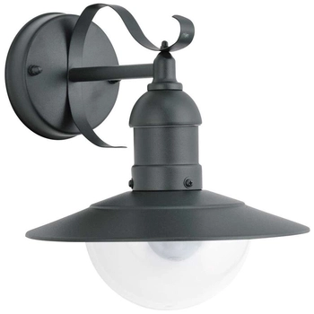 Elewacyjna LAMPA zewnętrzna OSLO 8682 Rabalux metalowa OPRAWA kopuła ścienna industrialna IP44 zielona przezroczysta