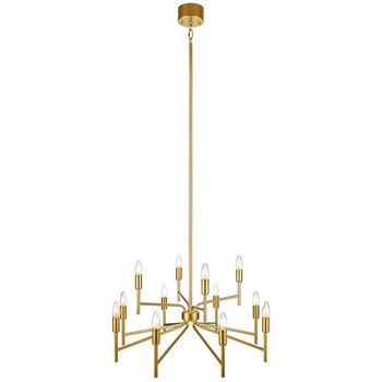 Pałacowa LAMPA wisząca REGENT 108106 Markslojd metalowa OPRAWA świecznikowy zwis złoty