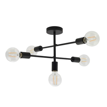 Sufitowa lampa do salonu Studio 79502 loftowa czarny matowy