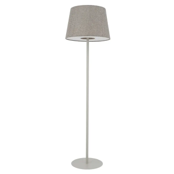 Nowoczesna podłogowa lampa TUTOIA 11683 tkanina beżowa