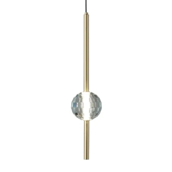 Wisząca lampa Cristalita CGCRISTALITA38 LED 6W 3000K kula mosiądz