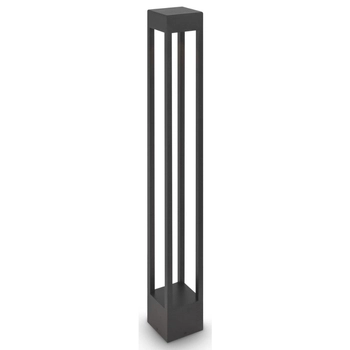 Ogrodowa lampa słupek Elbe O424FL-L10GF Maytoni LED 10W 3000K klatka IP65 grafit
