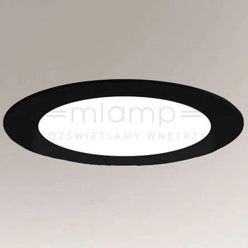 Oczko LAMPA sufitowa TOTTORI IL 8579 Shilo okrągła OPRAWA podtynkowa LED 10W 4000K wpust do łazienki IP44 czarny