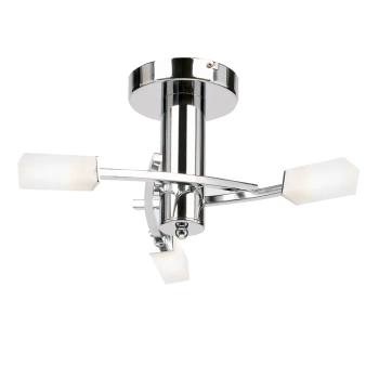 Sufitowa lampa szklana Havana 146-3CH chrom przezroczysty