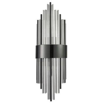 Kinkiet ścienny Draco ST-88003W-M black Step crystal glamour czarny