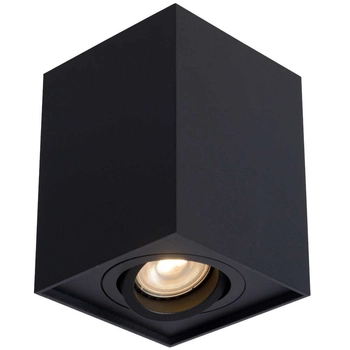 Downlight LAMPA sufitowa TUBE 22953/01/30 Lucide metalowa OPRAWA kostka czarna