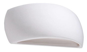 LAMPA ścienna SL.0835 ceramiczna OPRAWA półokrągły kinkiet biały