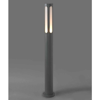 Zewnętrzna LAMPA stojąca MEKONG 4698 Nowodvorski metalowa OPRAWA słupek ogrodowy outdoor IP42 grafitowy biały