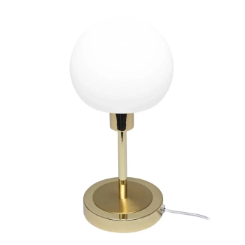 Ledowa stołowa lampa szklana Cave TB-92039-GD LED 4,8W 3000K złota biała