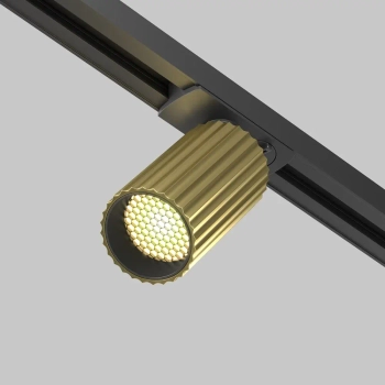Jednofazowa lampa sufitowa szynowa Calipso TR218-1-GU10-BS mosiądz czarna
