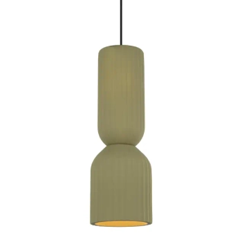 Ceramiczna lampa wisząca Balera LP-0309/1P Green skandynawska zielony