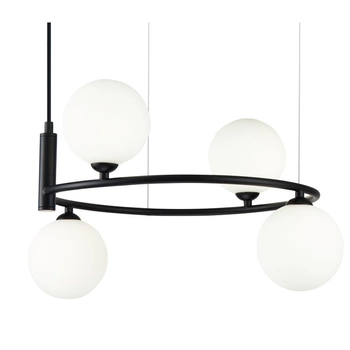 LAMPA wisząca RING MOD013PL-04B Maytoni szklana OPRAWA modernistyczny ZWIS kule balls czarne
