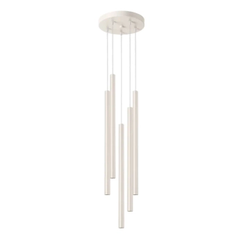 Wisząca lampa podłużna PASTELO SL.1516 sopel tubki beżowe