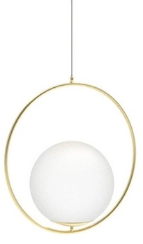 Wisząca lampa szklana Jumbo AZ4983 ball kula złota 