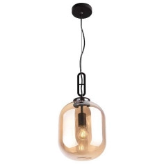 LAMPA wisząca HONEY P0297 Maxlight zwieszana OPRAWA szklana loft bursztynowa