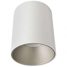 Spot LAMPA sufitowa EYE TONE 8928 Nowodvorski metalowa OPRAWA tuba downlight biała srebrna