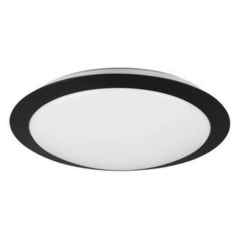 Okrągły plafon do salonu UMBERTO 680310132 LED 12W 3000K IP44 czarny